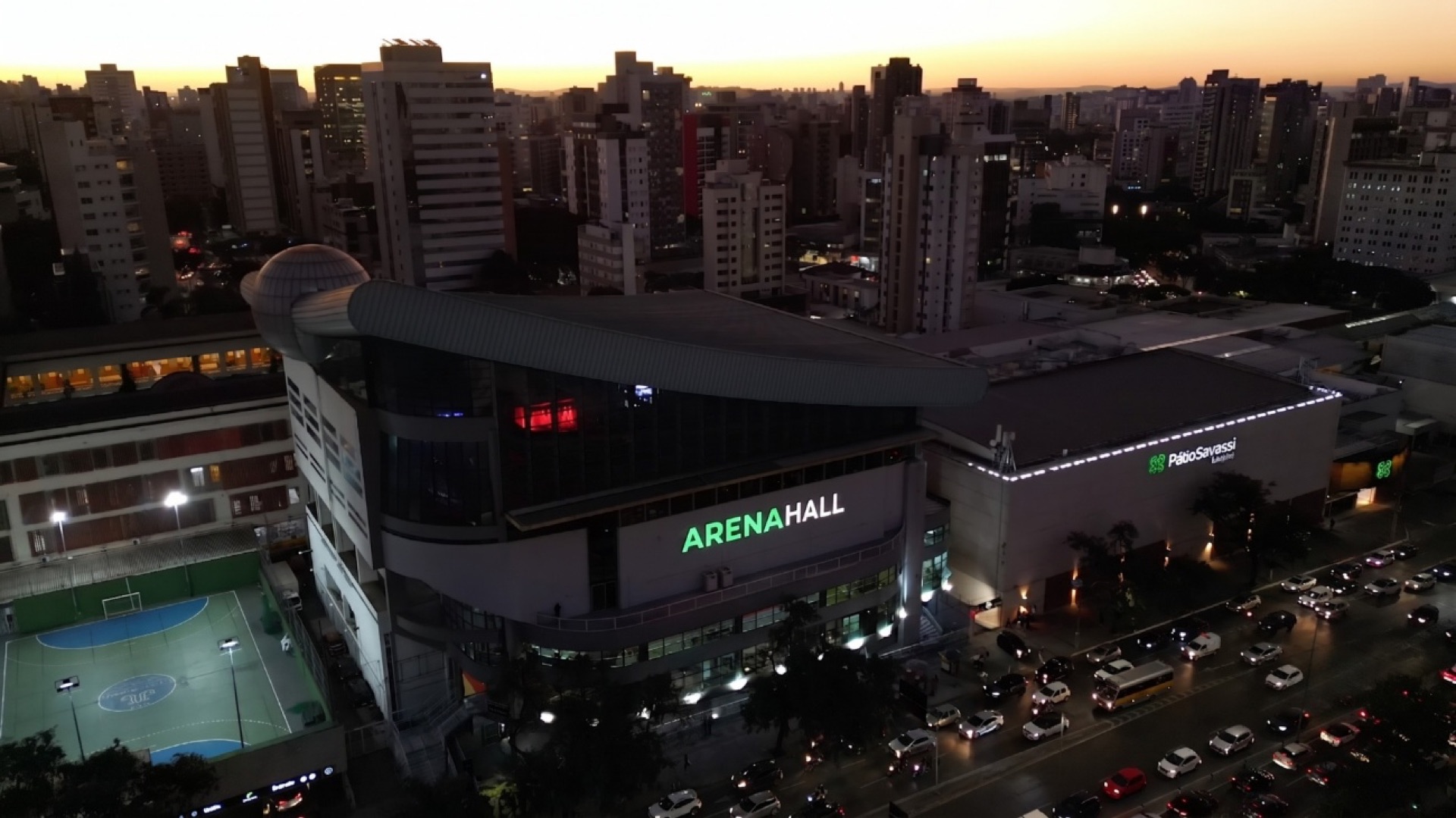 Fachada do Arena Hall — Belo Horizonte
